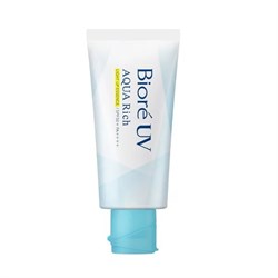 390820 КAO Biore Aqua Rich Light Up Светоотражающий солнцезащитный крем-эссенция для лица и тела SPF 50+ туба 70 г 390820 - фото 1048