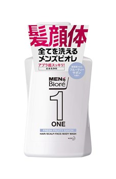 366771 КAO Men's Biore One Очищающий  гель для лица, тела и волос Все в одном с легким ароматом цветочного мыла 480 мл rFyGPyCdg8iP3KLuYahhn0 - фото 1052