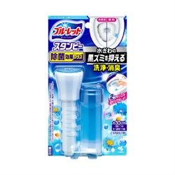 056752 KOBAYASHI Bluelet Stampy Fresh Cotton Дезодорирующий очиститель-цветок для туалетов, с ароматом свежего хлопка, 28г 056752 - фото 1070