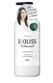 540666 KOSE Bioliss Botanical Conditioner Smooth & Sleek Кондиционер с органическими маслами и растительными экстрактами для гладкости и блеска волос, с ароматом зеленого яблока и герани, 480мл 540666 - фото 1098