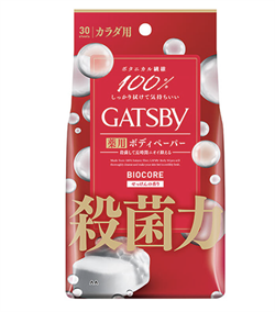 118506 Mandom Gatsby Body Wipes Deodorant Biocore Мужской дезодорант-антиперспирант для всего тела в форме салфеток  с выраженным антибактериальным и охлаждающим эффектом «Мыло» 30 шт 118506 - фото 1120