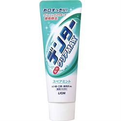 186441 LION Dentor Clear MAX Spearmint Зубная паста для защиты от кариеса с микропудрой с мятным вкусом 140г 186441 - фото 113