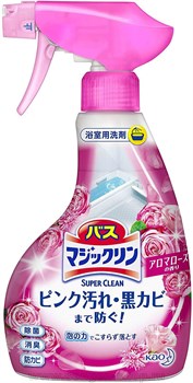 426581 KAO Bath Magiclean Aroma Rose Чистящее средство для ванной комнаты с антибактериальным эффектом, с ароматом роз, 350мл 426581 - фото 1152