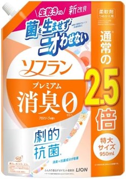 363620 LION Soflan Premium Aroma Soap Кондиционер для белья с антибактериальным и дезодорирующим эффектом, с ароматом душистого мыла, мягкая упаковка с крышкой 950мл 363620 - фото 1247