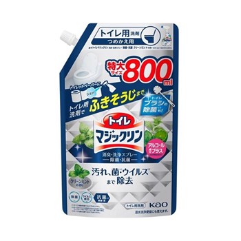 424990 KAO Toilet Magiclean Deodorant & Clean Sterilization Spray Чистящее средство для туалета, для быстрой и легкой уборки с ароматом свежей мяты м/у  800мл 424990 - фото 1251