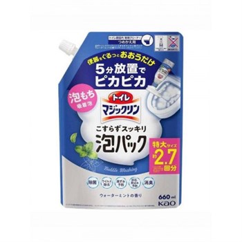 435989 KAO Toilet Magiclean Water Mint Чистящая спрей-пенка для туалета аромат мяты м/у  660мл 435989 - фото 1255
