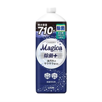 364597 LION Charmy Magica Antibacterial+ Средство для мытья посуды с антибактериальным эффектом, c ароматом зеленых цитрусов, запасной флакон с крышкой 710мл 364597 - фото 1306