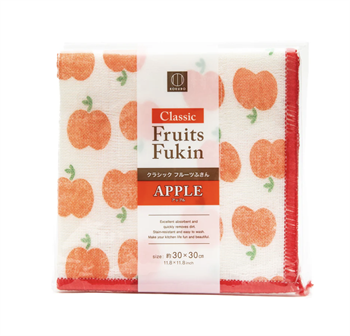 805846 KOKUBO Classic Fruit Салфетка для посуды и кухни, с высокой впитывающей способностью Яблоко 30 x 30см 1 шт 805846 - фото 1311
