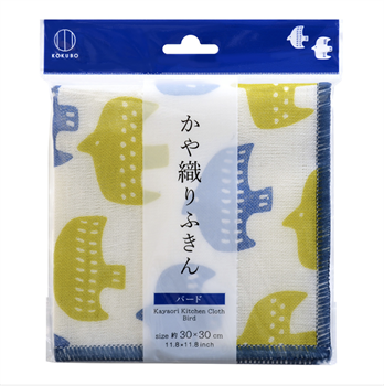 805969 KOKUBO Kayaori Салфетка для посуды и кухни, с высокой впитывающей способностью Птица 30 x 30см 1 шт 805969 - фото 1323