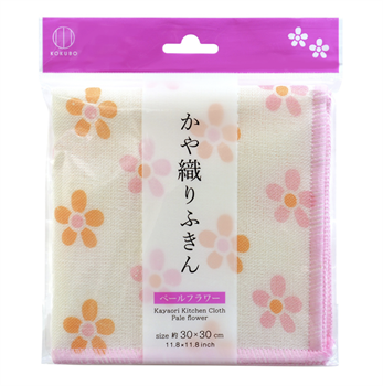 806003 KOKUBO Kayaori Салфетка для посуды и кухни, с высокой впитывающей способностью Нежный цветок 30 x 30см 1 шт 806003 - фото 1327
