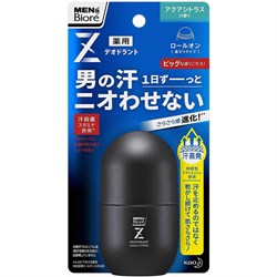 333223 KAO Men's Biore Z Aqua Citrus Мужской дезодорант-антиперспирант роликовый 55мл 333223 - фото 201