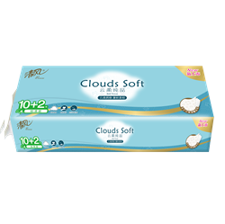 480386 Gold Hond Ye Paper Премиальная туалетная бумага Breeze Clouds soft 4-хслойная 18м х 10 рулонов 480386 - фото 210