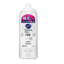 403957 KAO Средство для мытья посуды CuCute Natural Days с лимонной кислотой без аромата 770мл 403957 - фото 240