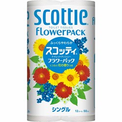 152604 Туалетная бумага Crecia "Scottie Flower PACK", однослойная 12 рулонов (50 м) / 8 152604 - фото 342