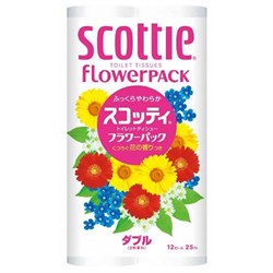 262600 Туалетная бумага Crecia "Scottie Flower PACK", двухслойная 12 рулонов (25 м) / 8 262600 - фото 343