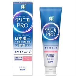 339106 LION Clinica Pro Whitening Refresh Mint Отбеливающая зубная паста с энзимами, со вкусом освежающей мяты, 95г 339106 - фото 35