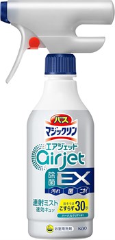 415127 KAO Пенящееся чистящее и дезодорирующее средство "MagicClean Airjet EX" для ванной (антибактериальное, быстрого действия, аромат трав) 400 мл, флакон с распылителем 415127 - фото 398