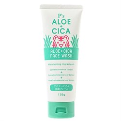 831171 KUMANO YUSHI P's ALOE+CICA Face Wash Пенка для умывания с экстрактом алоэ и центеллы азиатской туба 130г 1/48 831171 - фото 466