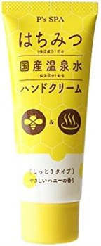 833403 KUMANO YUSHI P's Spa Honey Hand Cream Крем для рук с медом и водой из горячих источников медовый аромат 60г 833403 - фото 470