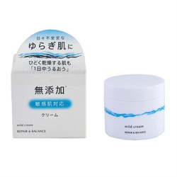 297021 MEISHOKU Repair&Balance Mild Cream Увлажняющий крем для чувствительной кожи лица с экстрактом моринги и центеллы азиатской, с ароматом трав и цитрусовых, 45г 297021 - фото 485