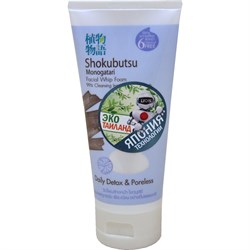 033528 LION Shokubutsu Пенка-детокс для умывания с углём 100г 033528 - фото 590