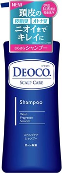 168613 ROHTO Deoco Scalp Care Shampoo Шампунь для ухода за волосами и кожей головы против неприятного запаха цветочный 350мл 168613 - фото 59