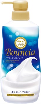 010955 COW Bouncia White Soap Сливочное жидкое увлажняющее мыло для тела с маслом ши, коллагеном, гиалуроновой кислотой 480мл 010955 - фото 635