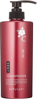 017252 KUMANO YUSHI Shikioriori Camellia Oil Кондиционер для сухих и поврежденных волос c маслом камелии 600мл 017252 - фото 644