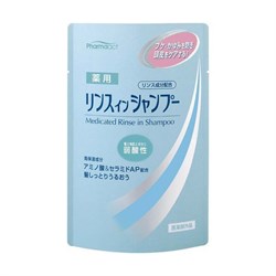 016576  Pharmaact Mild Acidity Medicated Rinse in Shampoo Refill Шампунь-кондиционер против перхоти и зуда кожи головы м/у 350мл 016576 - фото 817
