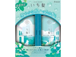 788467 KRACIE Ichikami Shampoo & Conditioner Japanese Peppermint Увлажняющий шампунь + Кондиционер 2х480мл 788467 - фото 867