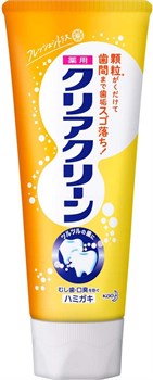 386199 KAO Clear Clean Fresh Citrus профилактическая зубная паста с микрогранулами, комплексного действия, вкус апельсина, 120г. 386199 - фото 869