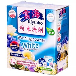 040003 Порошок стиральный "KIYTAKO" для белого белья 1кг 040003 - фото 900