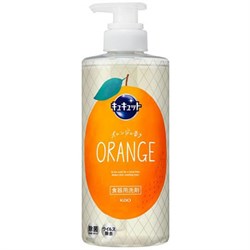 434111 KAO Cucute Orange Средство для мытья посуды, овощей и фруктов, с ароматом апельсина, помпа 480мл 434111 - фото 941