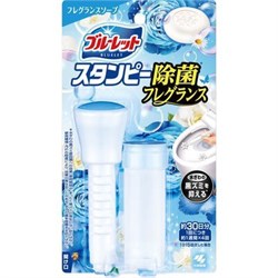 056967 KOBAYASHI Bluelet Stampy Soap Дезодорирующий очиститель-цветок для туалетов аромат мыла 28г 056967 - фото 999