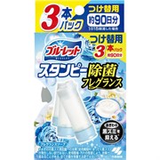 056981 KOBAYASHI Bluelet Stampy Soap Дезодорирующий очиститель-цветок для туалетов, с ароматом мыла и свежести, запасной блок 28гХ3шт 056981
