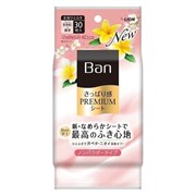 333401 LION Ban Premium Refresh Shower Sheets Дезодорант для всего тела в форме салфеток  без пудры Волшебные цветы 30 шт 333401