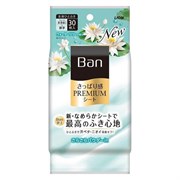 333180 LION Ban Premium Refresh Shower Sheets Дезодорант для всего тела в форме салфеток с пудрой Цветущий лотос 30 шт 333180