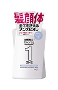 366771 КAO Men's Biore One Очищающий  гель для лица, тела и волос Все в одном с легким ароматом цветочного мыла 480 мл rFyGPyCdg8iP3KLuYahhn0
