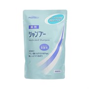 010468 KUMANO YUSHI Pharmaact Mild Acidity Шампунь слабокислотный против перхоти и зуда кожи головы, мягкая упаковка 400мл 010468