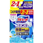 056790 KOBAYASHI Bluelet Stampy Fresh Cotton Дезодорирующий очиститель-цветок для туалетов, с ароматом свежего хлопка, запасной блок 28гХ3шт 056790
