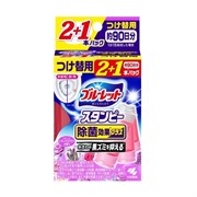 056813 KOBAYASHI Bluelet Stampy Relaxing Aroma Дезодорирующий очиститель-цветок для туалетов цветы 3Х28г 056813