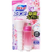 056950 KOBAYASHI Bluelet Stampy Floral Дезодорирующий очиститель-цветок для туалетов, с нежным ароматом роз, 28г 056950