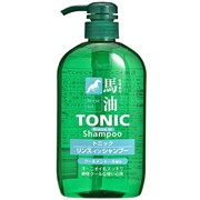 830129 KUMANO YUSHI Horse Oil Tonic Rinse in Shampoo Тонизирующий шампунь-кондиционер для мужчин, с лошадиным маслом и ароматом ментола, 600мл 830129