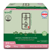 296324 WCH Гигиенические прокладки "Yejimiin Cotton Touch Mild Herb" премиум класса с  экстрактами трав с крылышками / 25 см 16 шт 296324