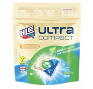 633662 Lion Korea Ultra Compact No Added Rinsing Капсулы для стирки  Лесные травы» / быстрая стирка / с кондиционером /  8 г х 40 шт 633662