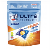 633716 Lion Korea Ultra Compact Anti Mite Care Капсулы для стирки  Хлопок / защита цвета / от пылевого клеща / 8 г х 40 шт 633716