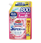 426604 KAO Bath Magiclean Aroma Rose Чистящее средство для ванной комнаты с антибактериальным эффектом, с ароматом роз, мягкая упаковка с крышкой 800мл 426604