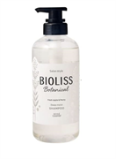 540635 KOSE Bioliss Botanical Shampoo Deep Moist Глубокоувлажняющий шампунь для волос с органическими маслами и растительными экстрактами, с ароматом свежего яблока и пиона, 480мл 540635