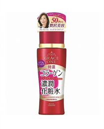 383980 KOSE Grace One Perfect Moisture Lotion Концентрированный глубокоувлажняющий лосьон для ухода за зрелой кожей лица, с нежным ароматом прованской розы, 180мл 383980