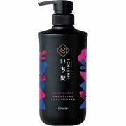 722423 KRACIE Ichikami Smooth Care Кондиционер для поврежденных волос, разглаживающий, с ароматом горной вишни 480г 722423